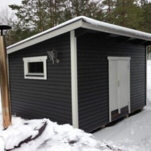 Dalbo 15 m² pulpet. Förråd 334×454 cm